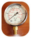 Манометр глицериновый (радиальный) DN 100, G1/2” 0-250Bar (0-25MPa)