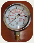 Манометр глицериновый (радиальный) DN 100мм, G1/2” 0-600Bar (0-60MPa)