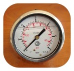 Манометр глицериновый с торцевым подключением DN 63мм, G1/4” 0-006Bar (0-0,6MPa)