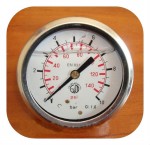 Манометр глицериновый с торцевым подключением DN 63мм, G1/4” 0-010Bar (0-1MPa)