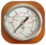 Манометр давления глицериновый с торцевым подключением DN 63, G1/4” 0-025Bar (0-2,5MPa)