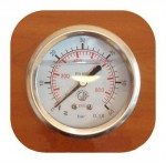 Манометр давления глицериновый с торцевым подключением DN 63, G1/4” 0-060Bar (0-6MPa)