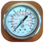 Манометр давления глицериновый с торцевым подключением DN 63, G1/4” 0-100Bar (0-10MPa)