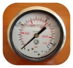 Манометр давления глицериновый с торцевым подключением DN 63, G1/4” 0-160Bar (0-16MPa)