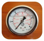 Манометр глицериновый с торцевым подключением DN 100, G1/2” 0-250Bar (0-25MPa)