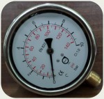 Манометр глицериновый (радиальный) DN 100, G1/2” 0-10Bar (0-1MPa) “Bart”